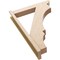 Ekena Millwork 5 1/2-in W x 28-in D x 40-in H Balboa Slat Rough Cedar Woodgrain TimberThane Outlooker, Primed Tan OUTUR055X28X40BOA24RCPR - alternate 2